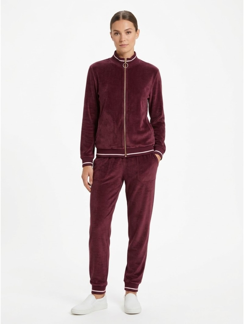 Bisbigli donna art.47764 Tuta Zip con Collo in Felpa di cotone elasticizzata