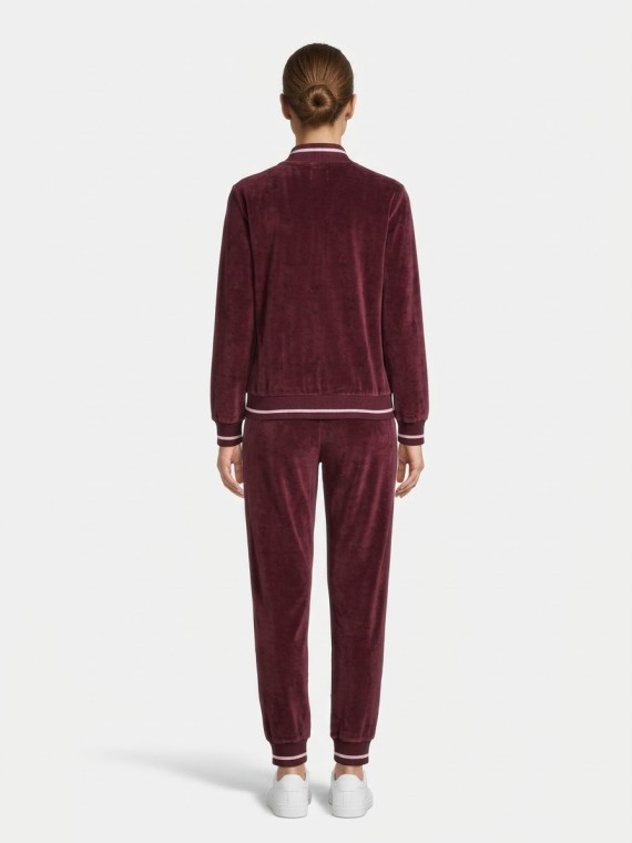 Bisbigli donna art.47764 Tuta Zip con Collo in Felpa di cotone elasticizzata
